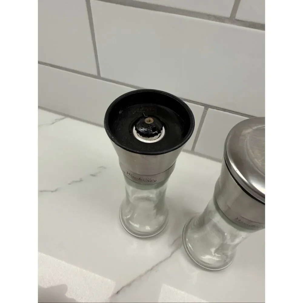 Wonder Sky Large Salt and Pepper Stainless Steel Grinder Set!